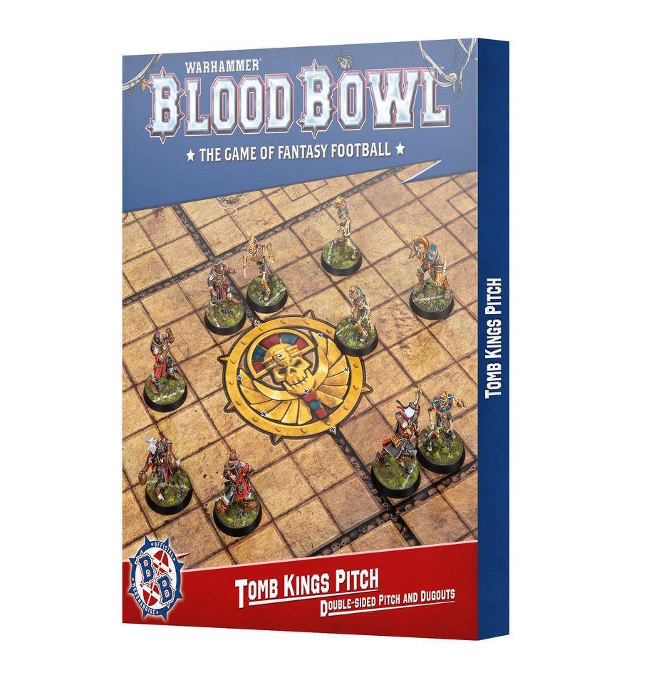 Warhammer: Blood Bowl - Tomb Kings Pitch: Double-Sided Pitch and Dugouts