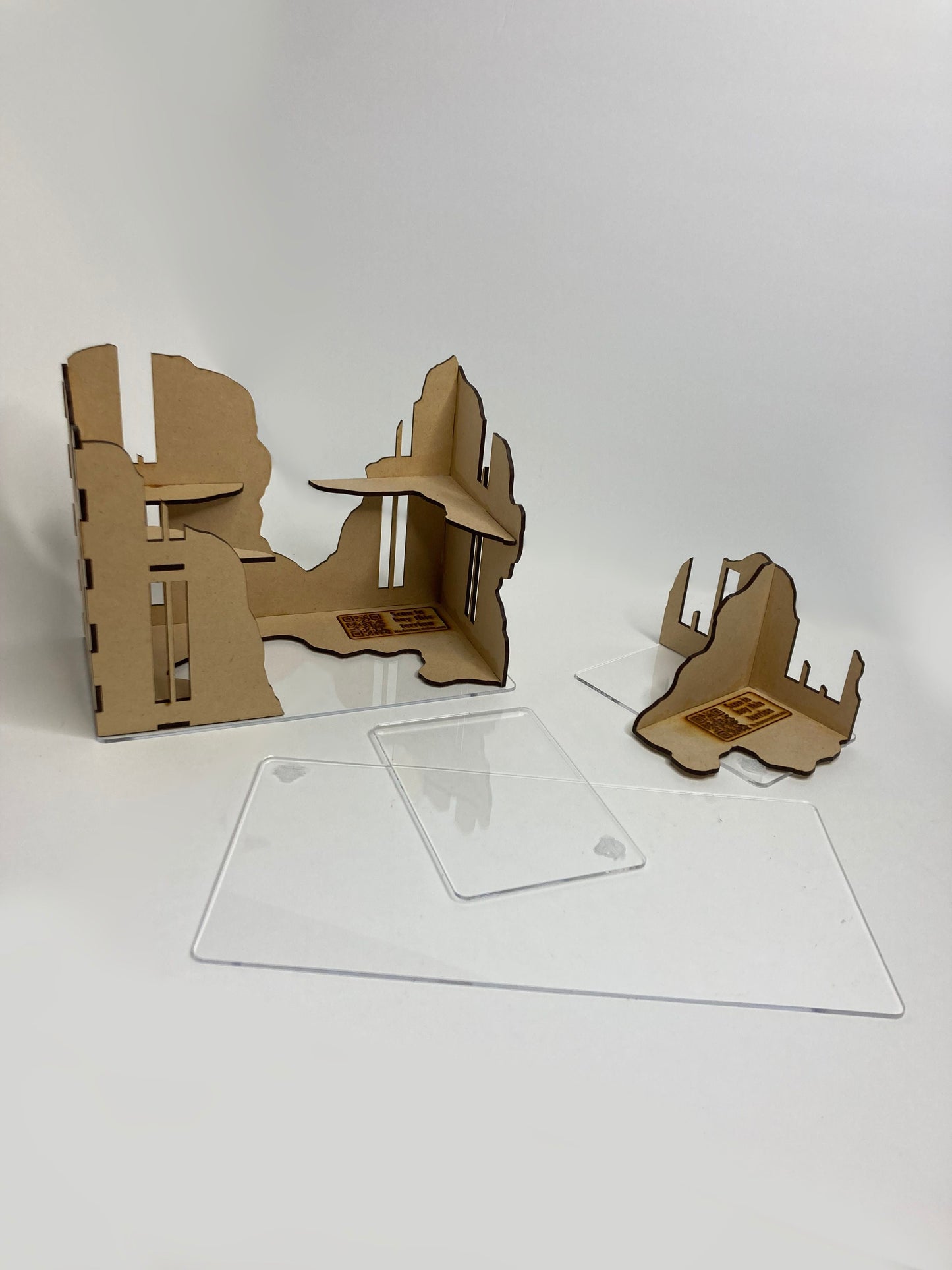 Acrylic Bases for Games Workshop Terrain - Full Set