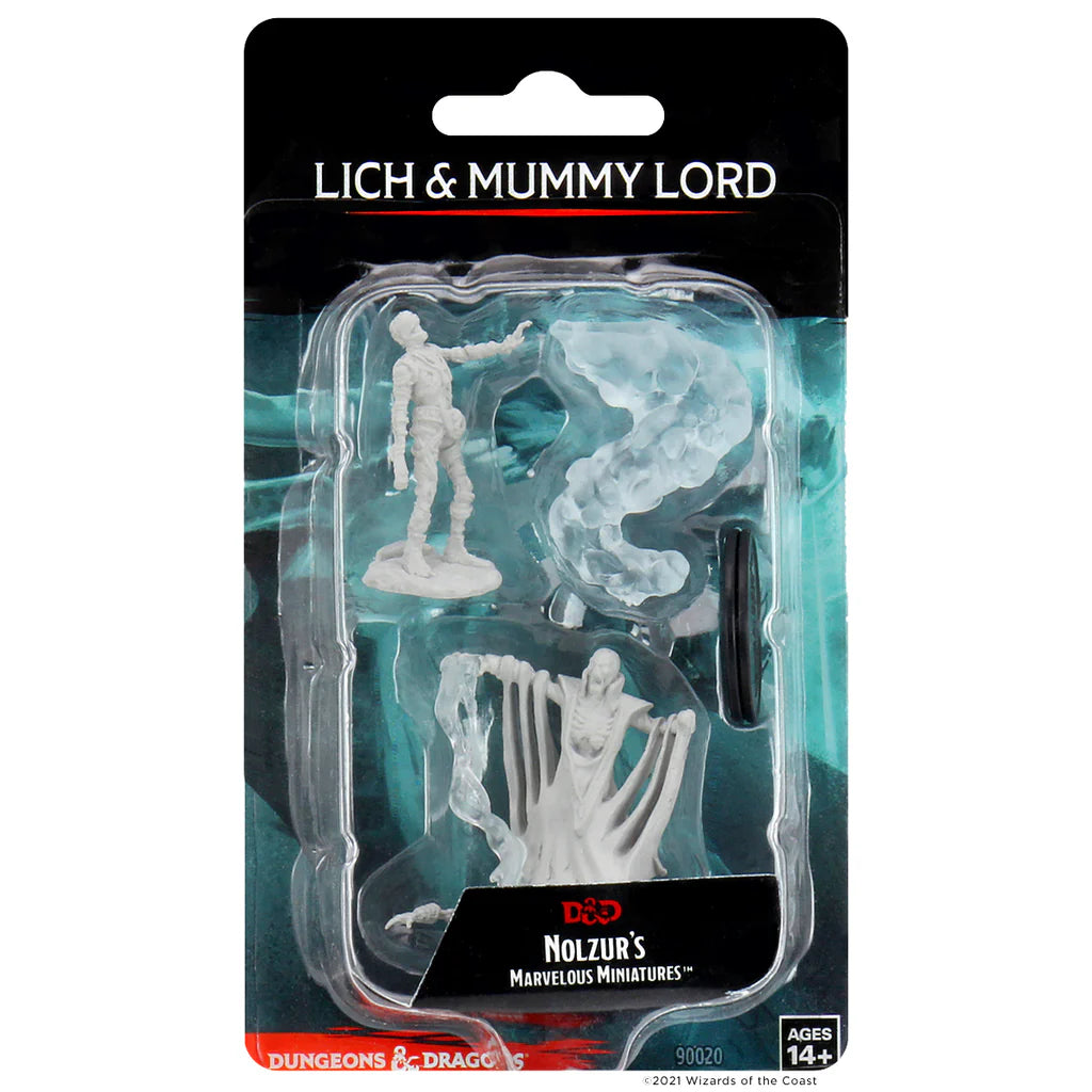 D&D Nolzur's Marvelous Miniatures: Unpainted Minis- Wave 11- Lich & Mummy Lord