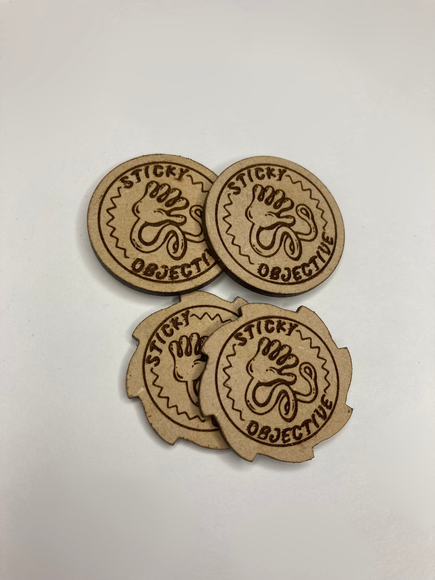 Sticky Objective Token - Slappy Hand - MDF