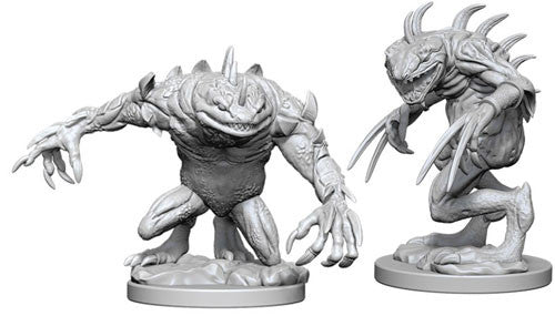 D&D Nolzur's Marvelous Miniatures: Unpainted Minis- Wave 5- Gray Slaad & Death Slaad