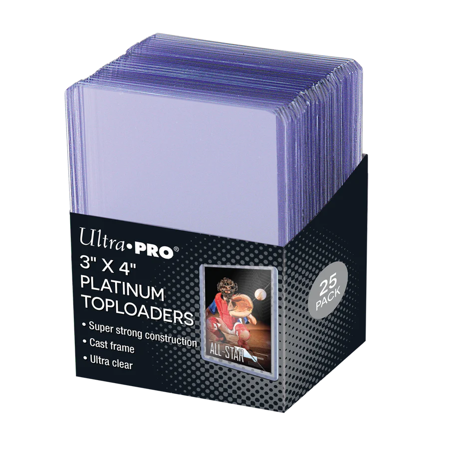 Up 3" x 4" Ultra Clear Platinum Toploaders (25ct) (Copy)