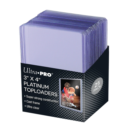 Up 3" x 4" Ultra Clear Platinum Toploaders (25ct) (Copy)