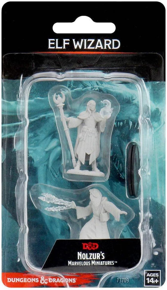 D&D Nolzur's Marvelous Miniatures: Unpainted Minis- Wave 9- Male Elf Wizard