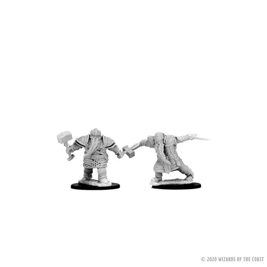 D&D Nolzur's Marvelous Miniatures: Unpainted Minis- Wave 1- Dwarf Male Fighter