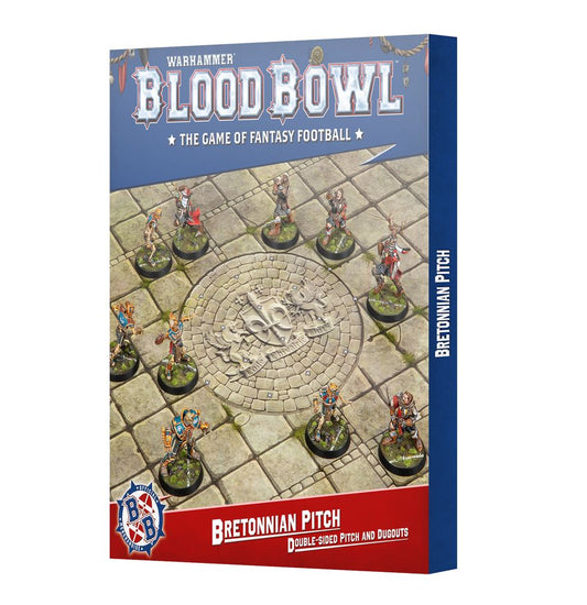 Warhammer: Blood Bowl - Bretonnian Pitch: Double-Sided Pitch and Dugouts