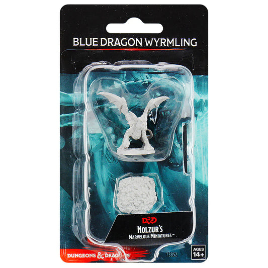 D&D Nolzur's Marvelous Miniatures: Unpainted Minis- Wave 10- Blue Dragon Wyrmling