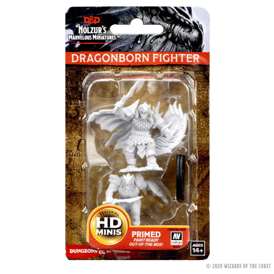 D&D Nolzur's Marvelous Miniatures: Unpainted Minis- Wave 4- Dragonborn Male Fighter