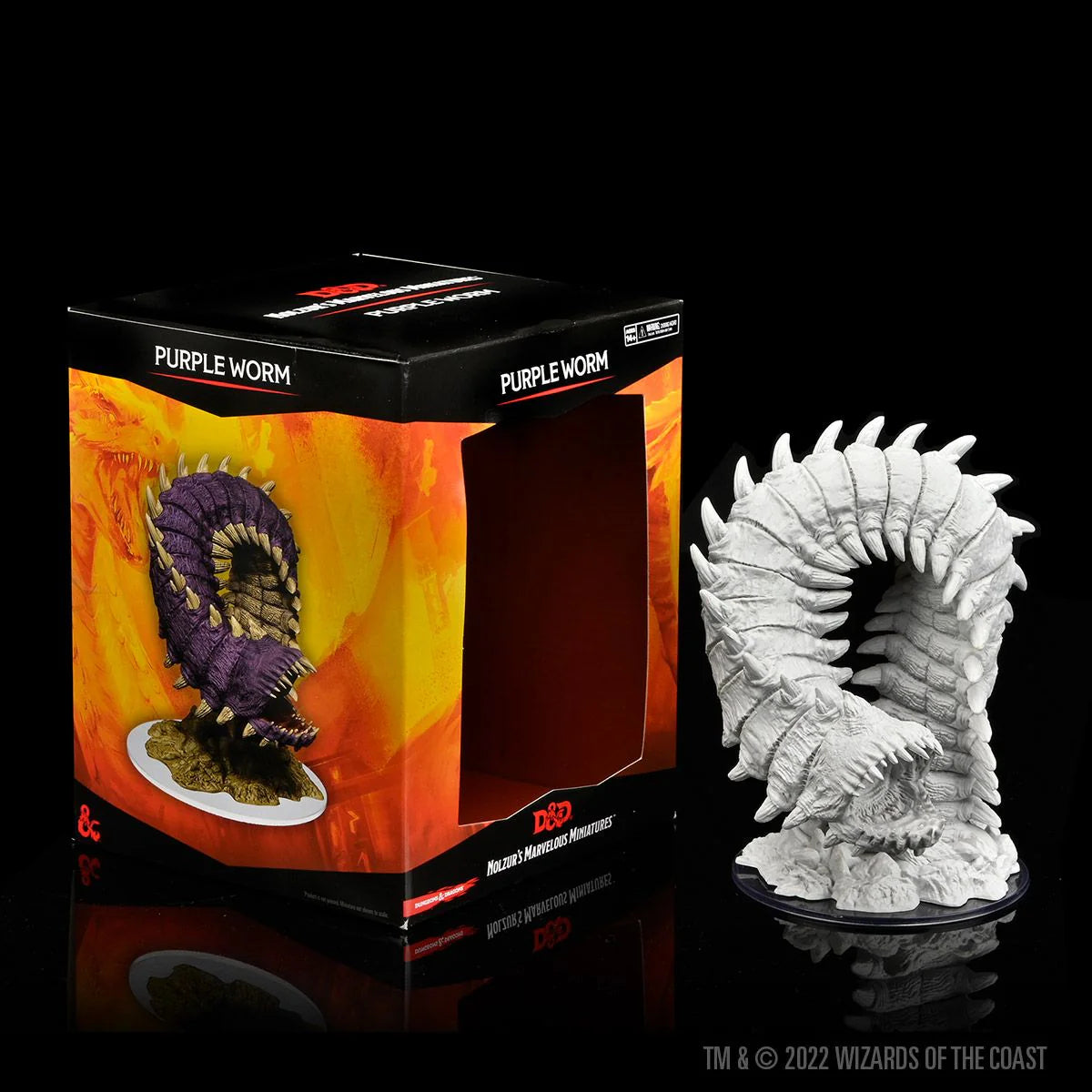D&D Nolzur's Marvelous Miniatures: Unpainted Minis- Purple Worm