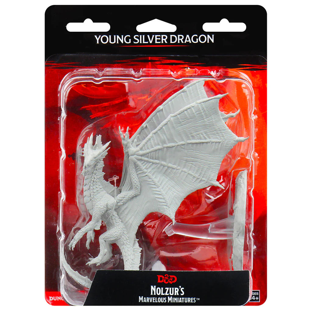 D&D Nolzur's Marvelous Miniatures: Unpainted Minis- Wave 11- Young Silver Dragon
