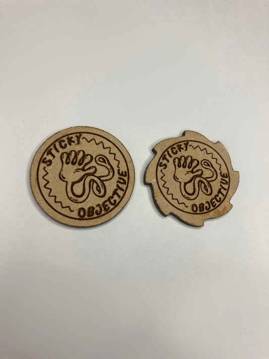 Sticky Objective Token - Slappy Hand - MDF