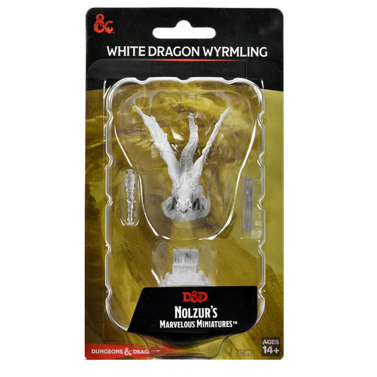 D&D Nolzur's Marvelous Miniatures: Unpainted Minis- Wave 19- White Dragon Wyrmling