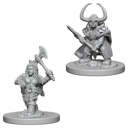 D&D Nolzur's Marvelous Miniatures: Unpainted Minis- Wave 4- Dwarf Female Barbarian