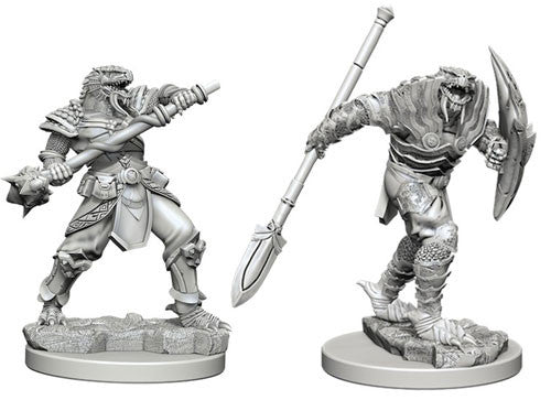 D&D Nolzur's Marvelous Miniatures: Unpainted Minis- Wave 5- Dragonborn Male Fighter with Spear