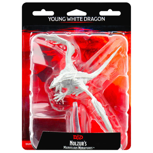D&D Nolzur's Marvelous Miniatures: Unpainted Minis- Wave 9- Young White Dragon